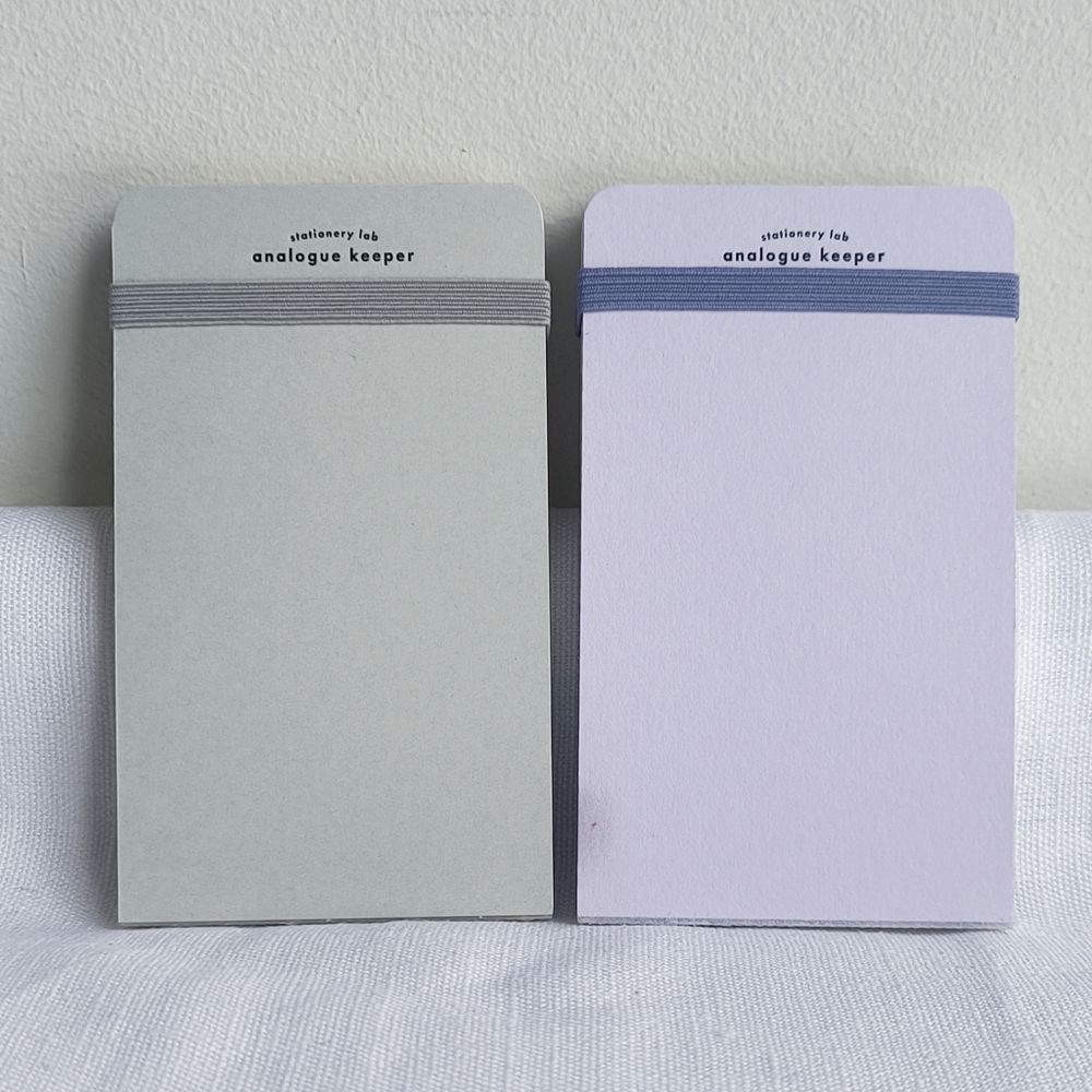 Analogue Keeper pair of 6 month Handy Diary pocket notebooks